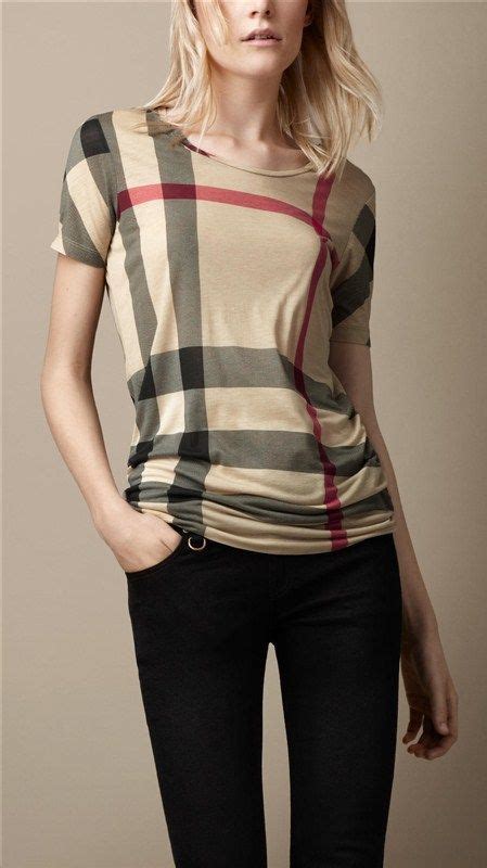 burberry tshirt women|burberry plaid women's shirt.